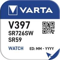 Pile oxyde argent "Watch" V397 (SR59) SR726SW 1,55 Volt