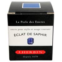 Encre traditionnelle à stylo en flacon "D" 30ml Éclat de saphir - HERBIN