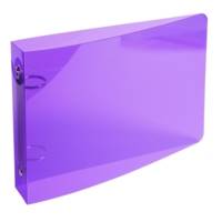Classeur 2 Anneaux 24x16cm pour fiches 125x200mm et A5 Couleur Crystal Aléatoire