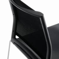 Chaise BEW assise plastique dossier filet