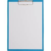 Porte-bloc en carton plastifié A4 bleu clair - MAUL
