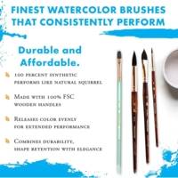 Pinceau artiste NEPTUNE manche court rond 2