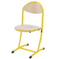 Chaise HÉLIA assise et dossier bois Blueprotech® piètement époxy - T6 - Noir RAL 9005 - Mobidecor