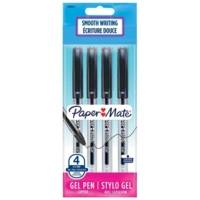 Etui de 4 Stylos à bille Jiffy Encre Gel Pointe Moyenne Noir