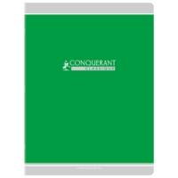 Cahier agrafé 24x32 cm 96P 90g grands carreaux coloris aléatoire - CONQUÉRANT