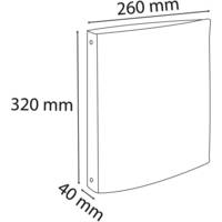 Classeur 4 anneaux 30 mm Couverture PP Dos de 40 mm Anis