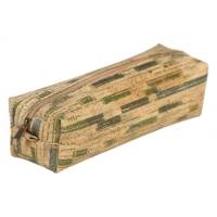 Trousse rectangulaire en liège certifiée VEGAN 21x6x5 cm végétal
