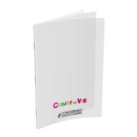 Cahier de vie agrafé polypro 24X32cm 90G/120G 96P DL3/10-UNI incolore