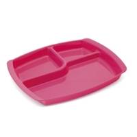 Plateau à 3 compartiments en polypropylène opaque - coloris au choix par lot de 12 minimum