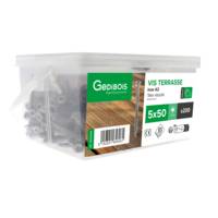 Vis terrasse inox A2 simple filet 5 x 50 mm - Gedimat - GEDIBOIS