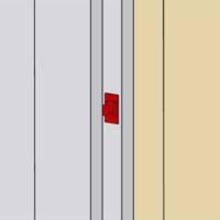 Clip de portillon à pince en composite blanc - Gedimat - AFBAT