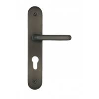 Ensemble sur plaque JADE alu gris carbone sans trou 195mm - Gedimat - DT 2000