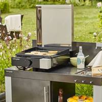 Plancha électrique FINESTA avec capot - 43x54x20cm - Gedimat