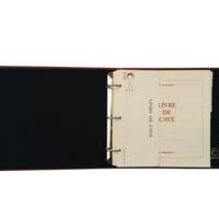 Livre de cave à Anneaux et recharge 230X245 mm Bordeaux