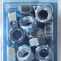 Ecrou hexagonal en acier zingué Ø16 mm - Gedimat - NORAIL
