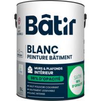 Peinture mur et plafond 98% opacite satiné blanc - Gedimat - BATIR