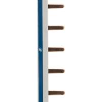 Peigne d'alimentation électrique horizontale 13 modules réversible noir-bleu - 220mm - Gedimat - ZENITECH