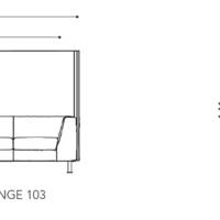 Canapé NODA 3 places lounge acoustique – ArtProg
