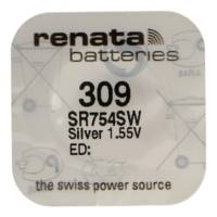 Pile bouton Silver Oxyde 309 / SR754 SW  0% Mercure 1,55V