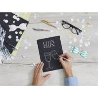 Roller à encre gel 2185 jeu de 3 métallisés-blanc 0,7 mm