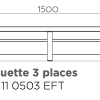 Banquette d'extérieur Enfant LINK 3 places