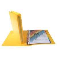 Classeur 4 anneaux 30 mm polypropylène Opaque A4 maxi Jaune