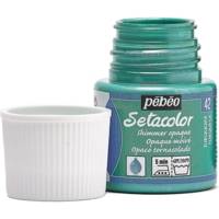 Flacon 45 ml Peinture SETACOLOR opaque pour textiles TURQUOISE moiré