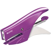 Pince Agrafeuse WOW N°10 15 Feuilles Métallisé Violet - LEITZ