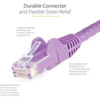 Câble réseau Cat6 UTP sans crochet - 3 m Violet