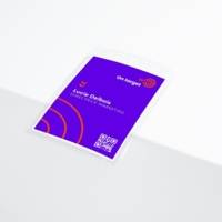 Boîte de 50 pochettes badges format A6 avec inserts