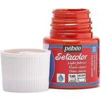 Flacon 45 ml Peinture Setacolor pour tissus clairs ORANGE VIF