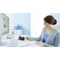 Dévidoir tesafilm Easy Cut Curve Noir avec Rouleau Transparent 10mx19mm