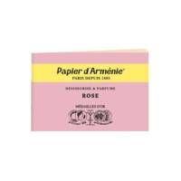 Carnet de 12 feuilles de 3 lamelles parfum La Rose
