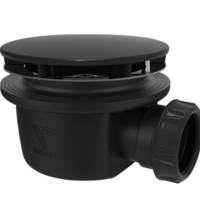 Bonde de receveur de douche extra-plate avec capot ABS chromé - Gedimat - VALENTIN