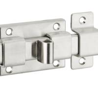 Targette inox pêne plat 75mm - Gedimat - THIRARD