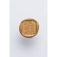 Sceau à vis carré avec manche en bois vernis ( Enluminé) - A