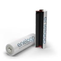 Eneloop 4 Piles Rechargeables Ni-MH Micro AAA 800mAh + Boite de rangement