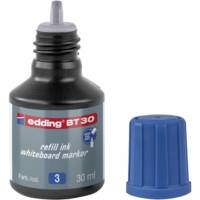 Flacon 30ml Recharge D'encre Bleu BT 30 pour Marqueur Tableau Blanc - EDDING