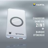 Batterie externe sans fil 10000mAh Câble USB-C
