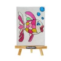 Lot de 5 peintures acryliques Nacrée en 250 ml (Blanche, Jaune, Rose, Verte et Bleue)