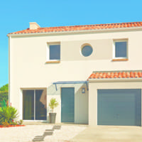 Porte d'entrée acier DREAM acier 48 bleu dormant 54 mm - 215 x 90 cm - Gedimat - BELM