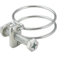 Collier de serrage double fils acier - ø19 à 22 mm - Gedimat