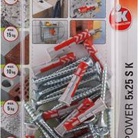 Cheville DUOPOWER S NV - 5x25mm - Gedimat