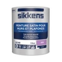 Peinture murs et plafonds SATIN blanc satin - Gedimat - SIKKENS ARTISANS