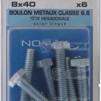 Boulon 6 pans tête hexagonale acier zingué - Gedimat - NORAIL