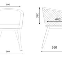 Chauffeuse d'accueil THOMSON 4 pieds – ArtProg