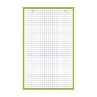 Bloc de 30 fiches bristol 125X200 perforées Q5/5 vert