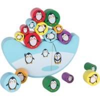Jeu d'équilibre en bois - balancier - thème pingouins