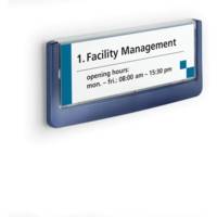 Plaque de porte Click Sign 149 x 52,5 mm Bleu foncé