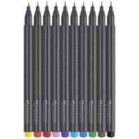 Feutre pointe fine GRIP FINEPEN, étui de 30 - FABER-CASTELL